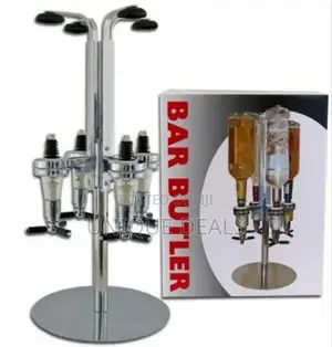 4 Bottle Bar Countertop Bar Butler Liquor Dispenser