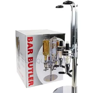 4 Bottle Bar Countertop Bar Butler Liquor Dispenser