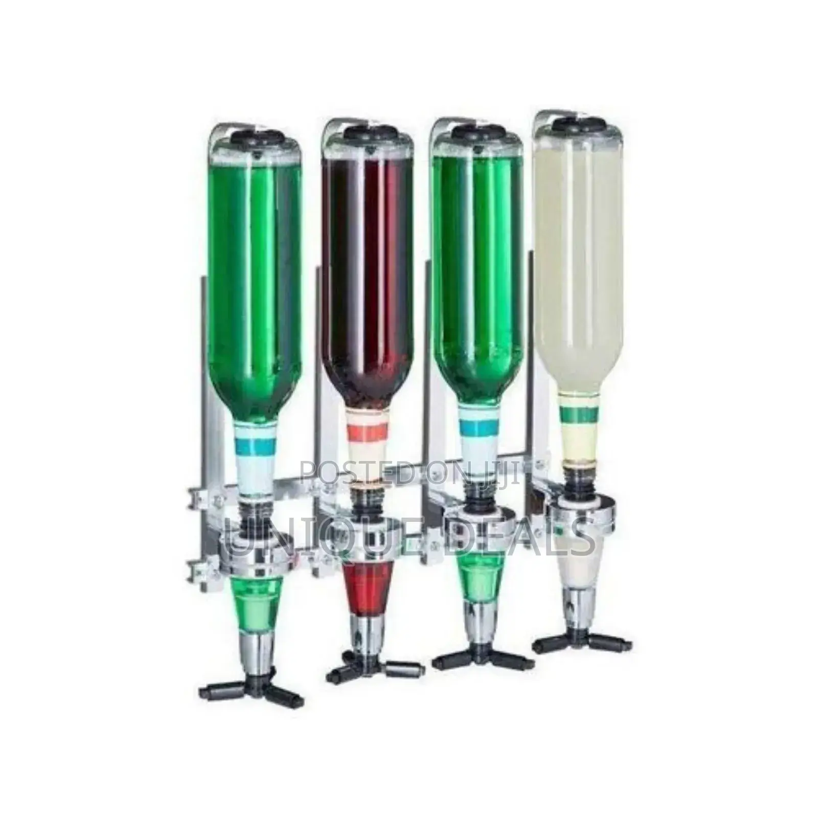 4 Bottle Wall Mounted Liquor Dispenser