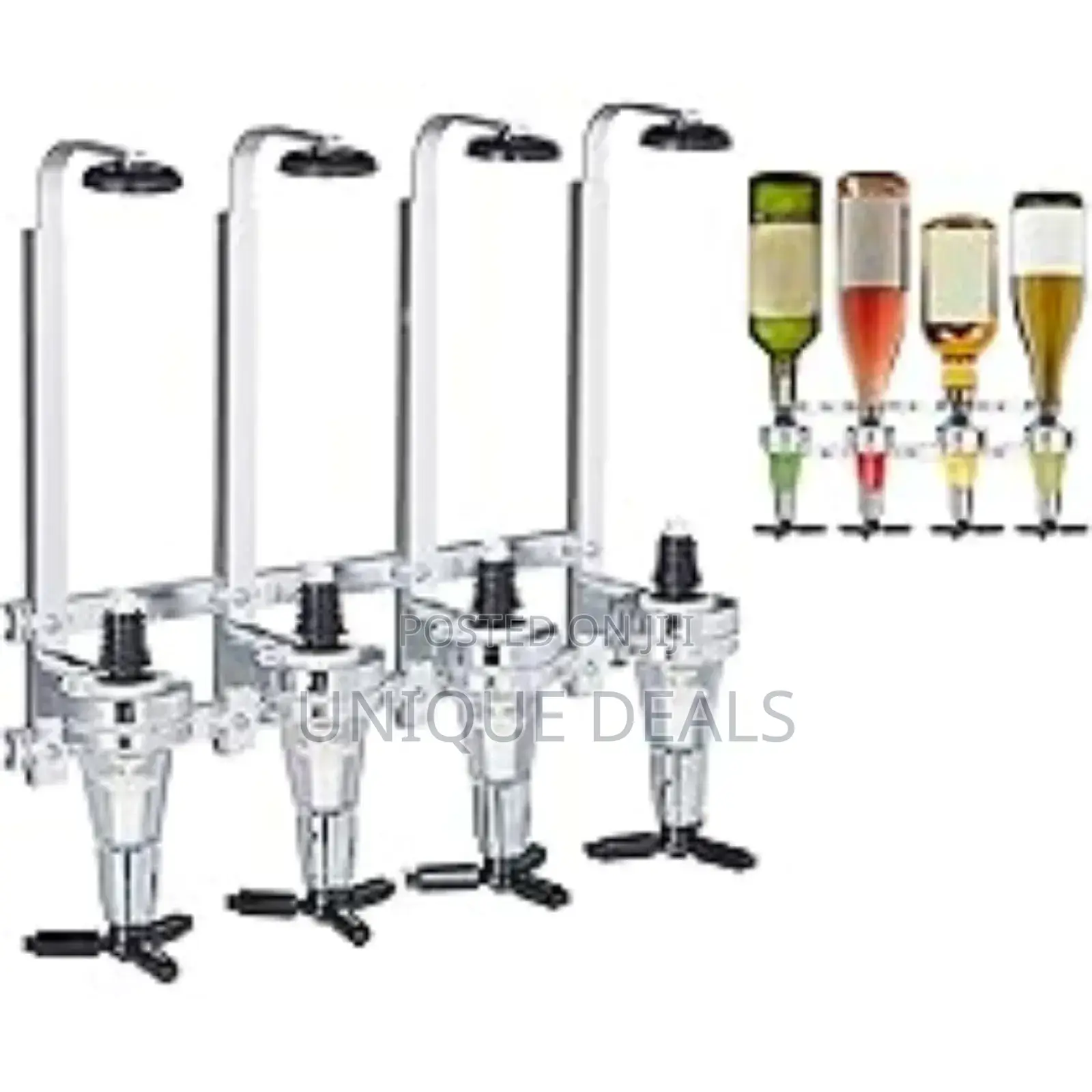 4 Bottle Wall Mounted Liquor Dispenser