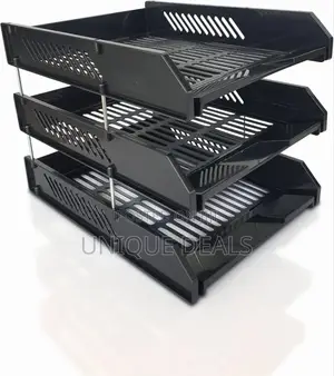 3 Tier Plastic Document Tray Organizer
