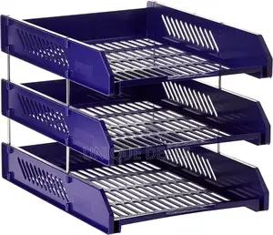 3 Tier Plastic Document Tray Organizer