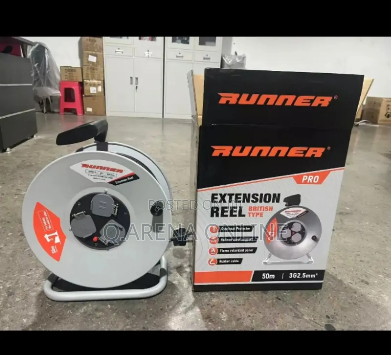 Runner 50m Metres Extension Cable