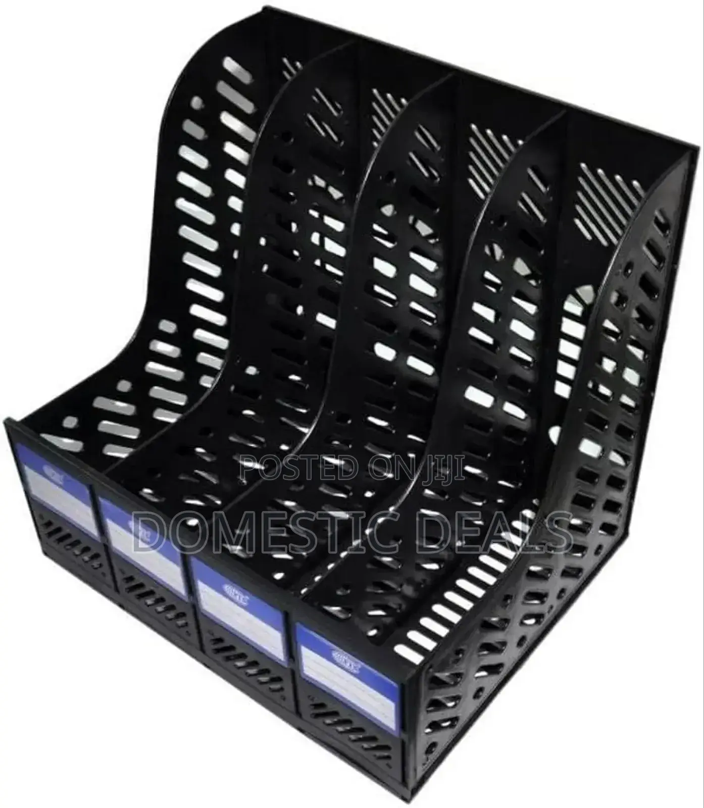4-Slot Magazine Holder Rack, Black