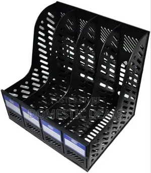 4-Slot Magazine Holder Rack, Black