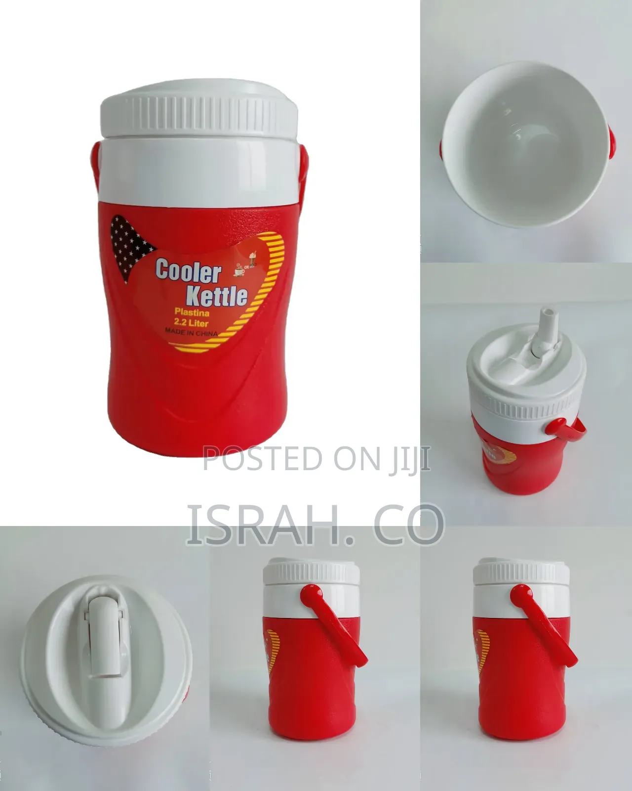2.2l Plastic Cooler Jug/Portable Water Cooler/Beverage Ice Jug.