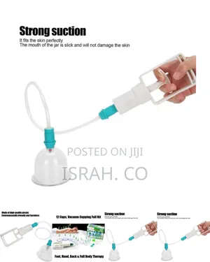 12 Pieces Vacuum Cupping Set, Magnet Therapy Glasses Pump