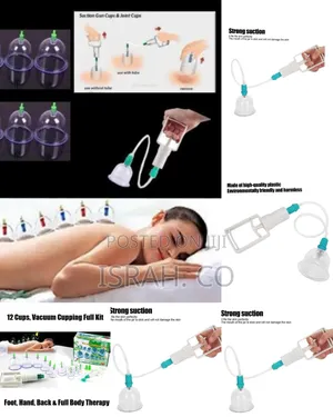 12 Pieces Vacuum Cupping Set, Magnet Therapy Glasses Pump