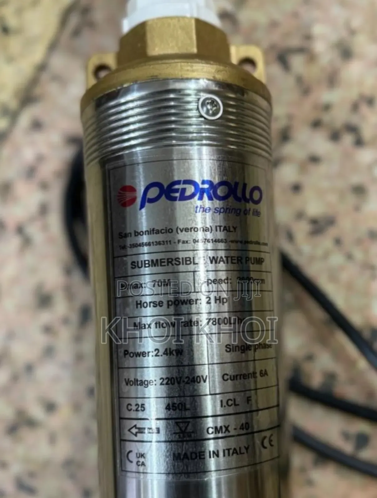 Submersible Pump Pedrollo 70m