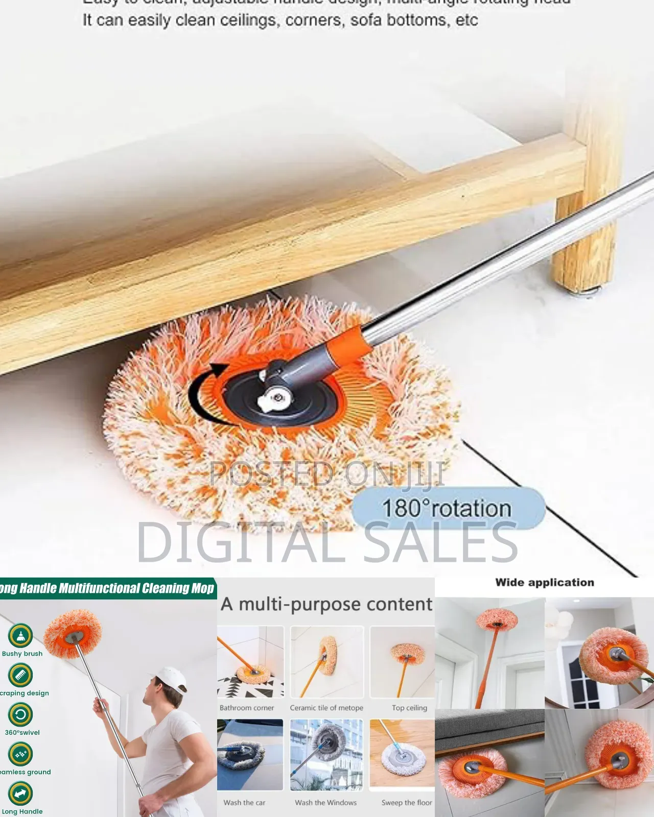 360° Rotatable Adjustable Cleaning Mop