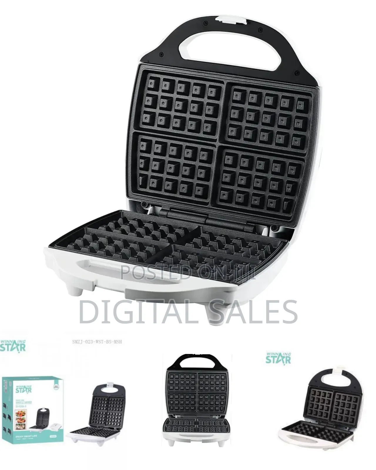 4-Slice Electric Waffle Maker