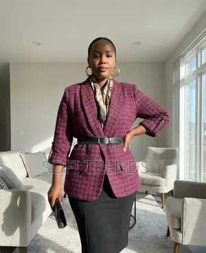 Ladies Checked Blazer