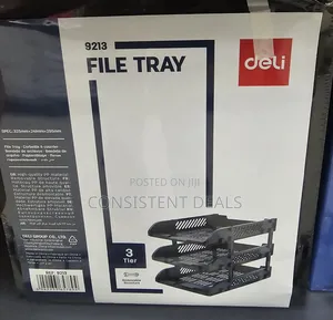 3 Tier Plastic Document Tray Organizer