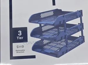 3 Compartment Plastic Document Organizer