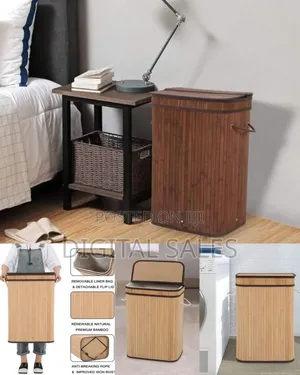 Natural Bamboo Laundry Hamper