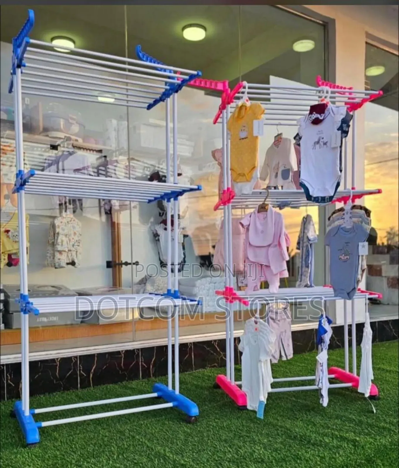 3-Tier Movable, Foldable Stainless Steel Clothes Drying Rack
