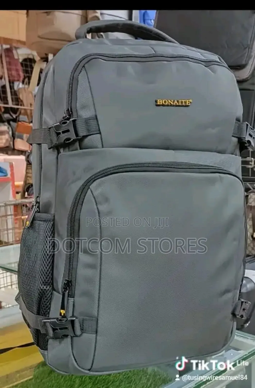 Bonaite Brand Gray Backpack