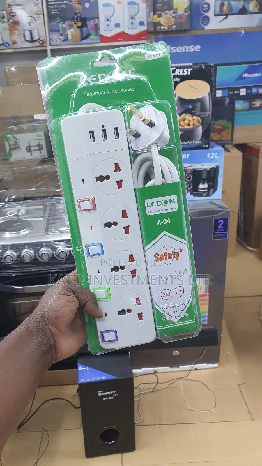 Ledon 4 Ways Extension With Usb Port