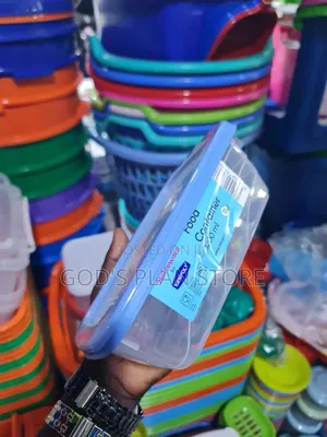 Plastic Food Container and Lid 1200mls