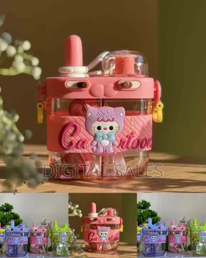 Adorable Cartoon-Themed Kids' Water Bottle
