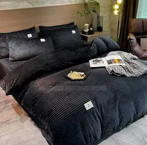 Smooth Warm Skin Coral Duvets 4pcs
