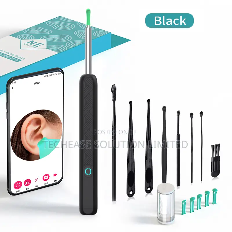 Ear Wax Removal With Ear Spoons, 1080p Hd Camera, Bluetooth, Wifi