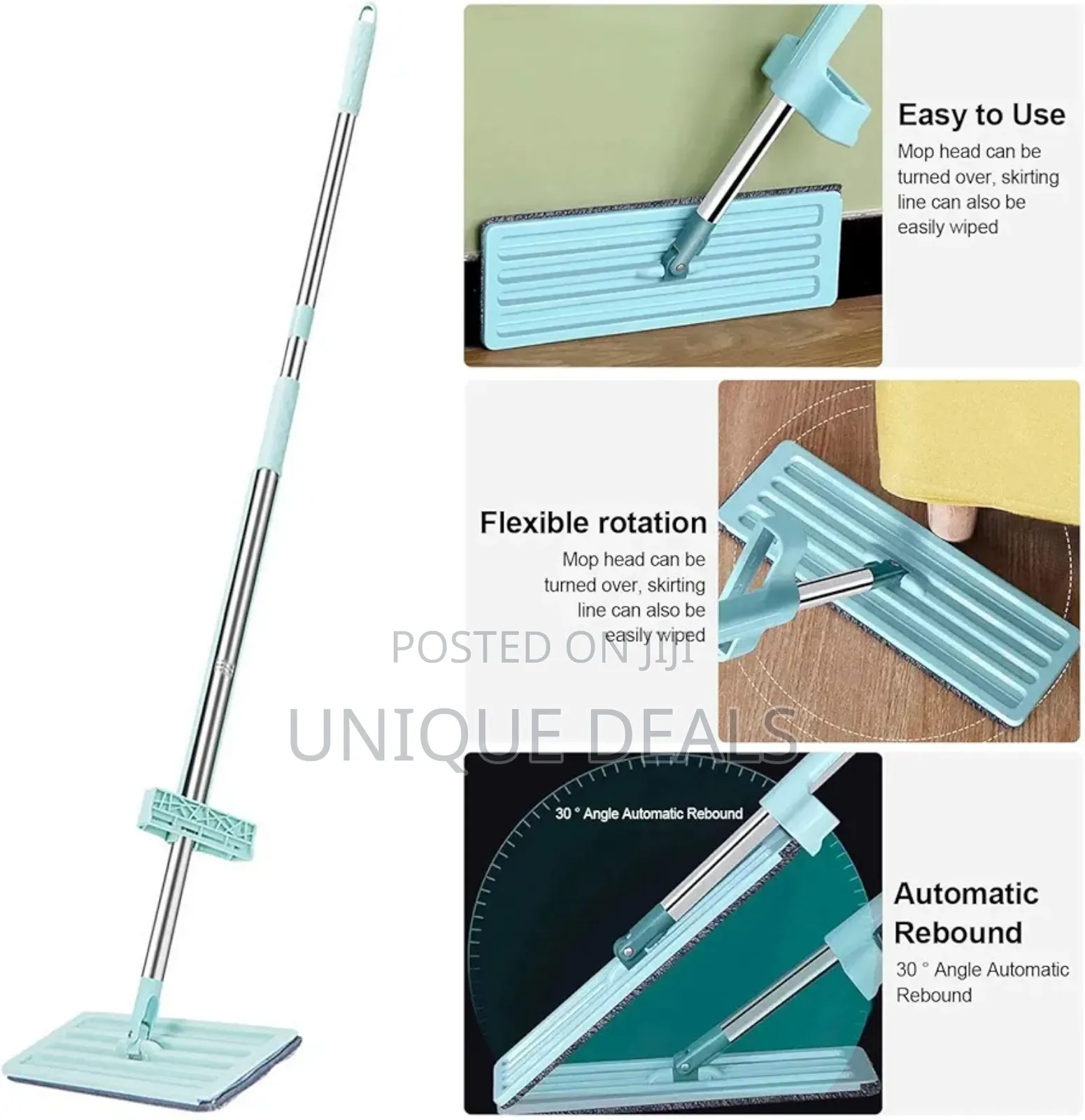 Microfiber Mop - Mops for Floor Cleaning, Wet and Dry Mop