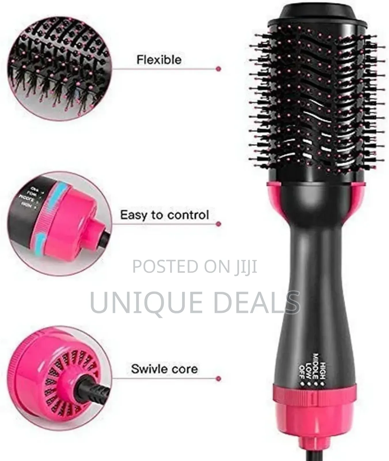 Dryer Brush, Ceramic Electric Blow Dryer Styler Straightener