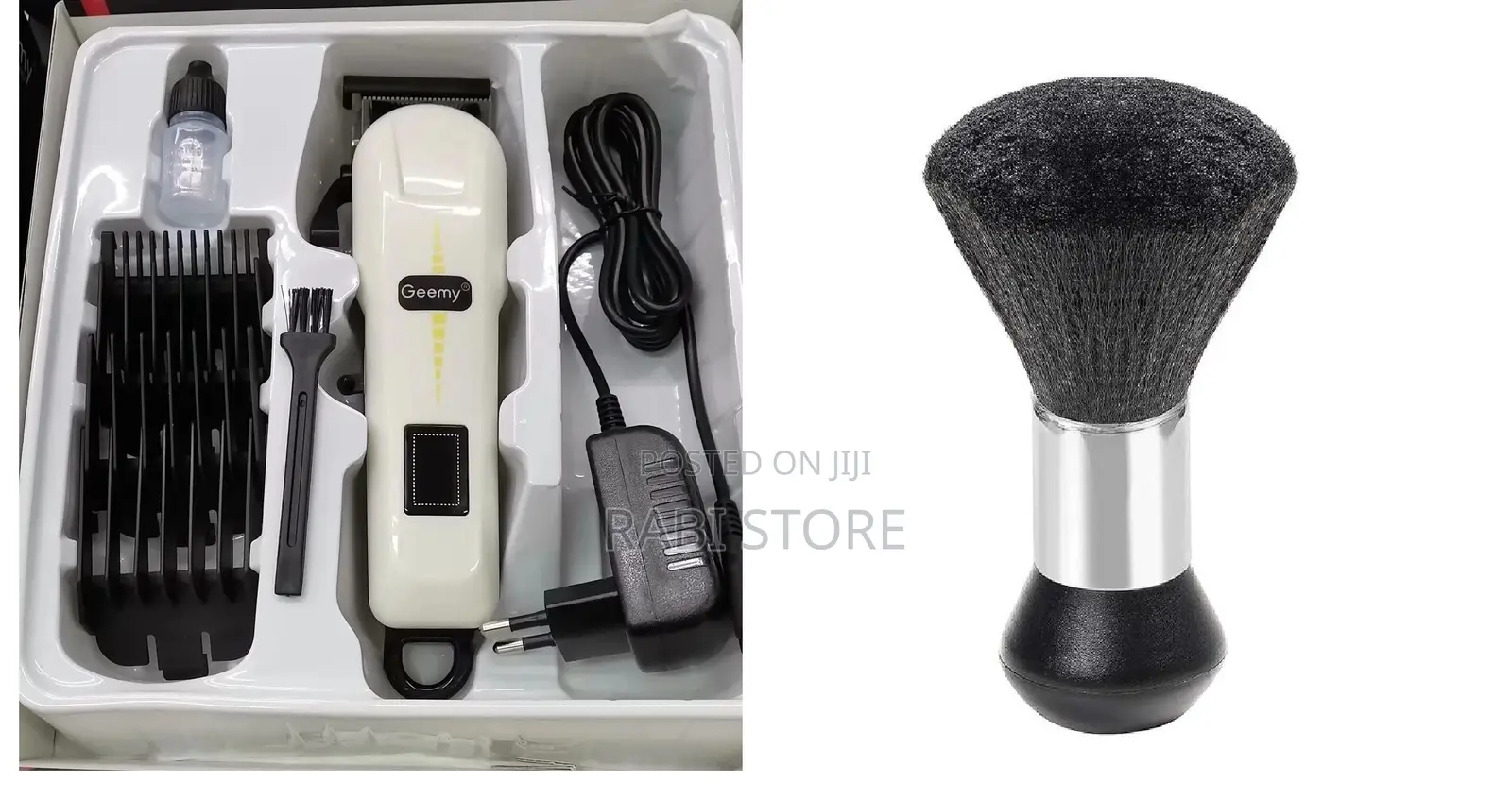 Geemy Rechargeable Hair Clipper Trimmer With Brush