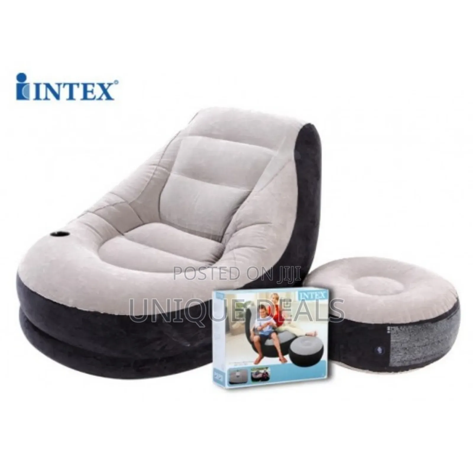 Intex Inflatable Air Sofa With Footrest