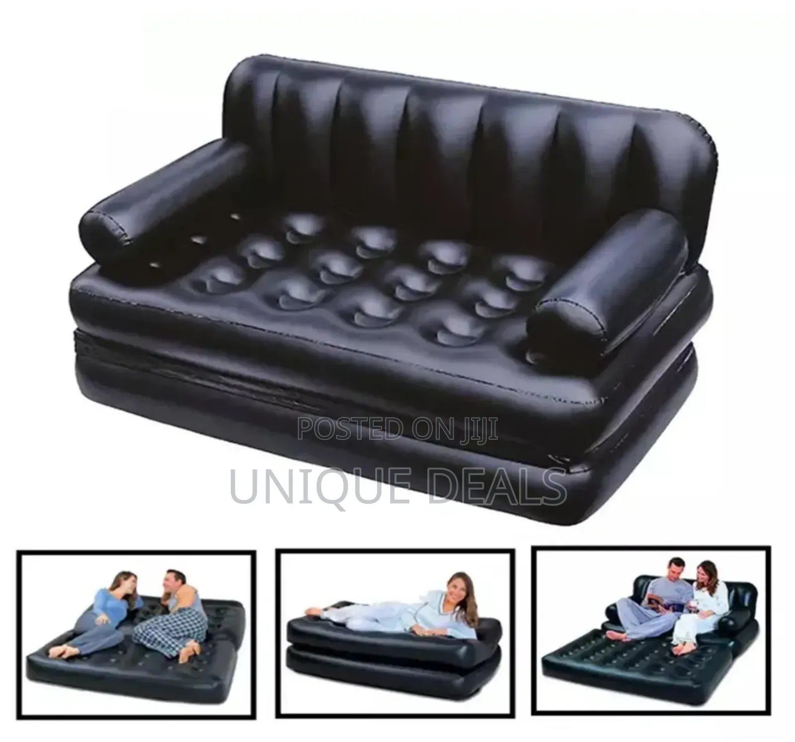5-in-1 Multi-Functional Inflatable Sofa Cum Queen-Size Bed