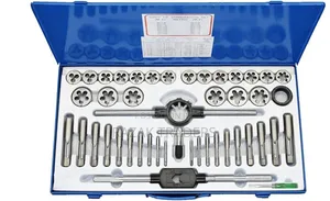M6-M24 Tap and Die Set Coarse/Fine Thread Ea829vx-2 Silver