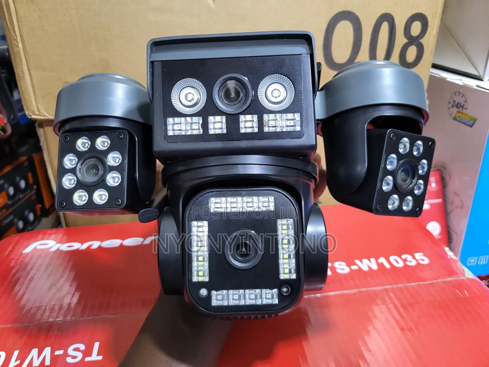 Aov 4lens 4screen 4g Wireless Solar Camera With Night Lights