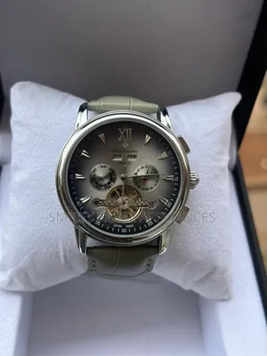 Patek Philippe Silver Chrome Wrist Mechanical Analog Time Piece