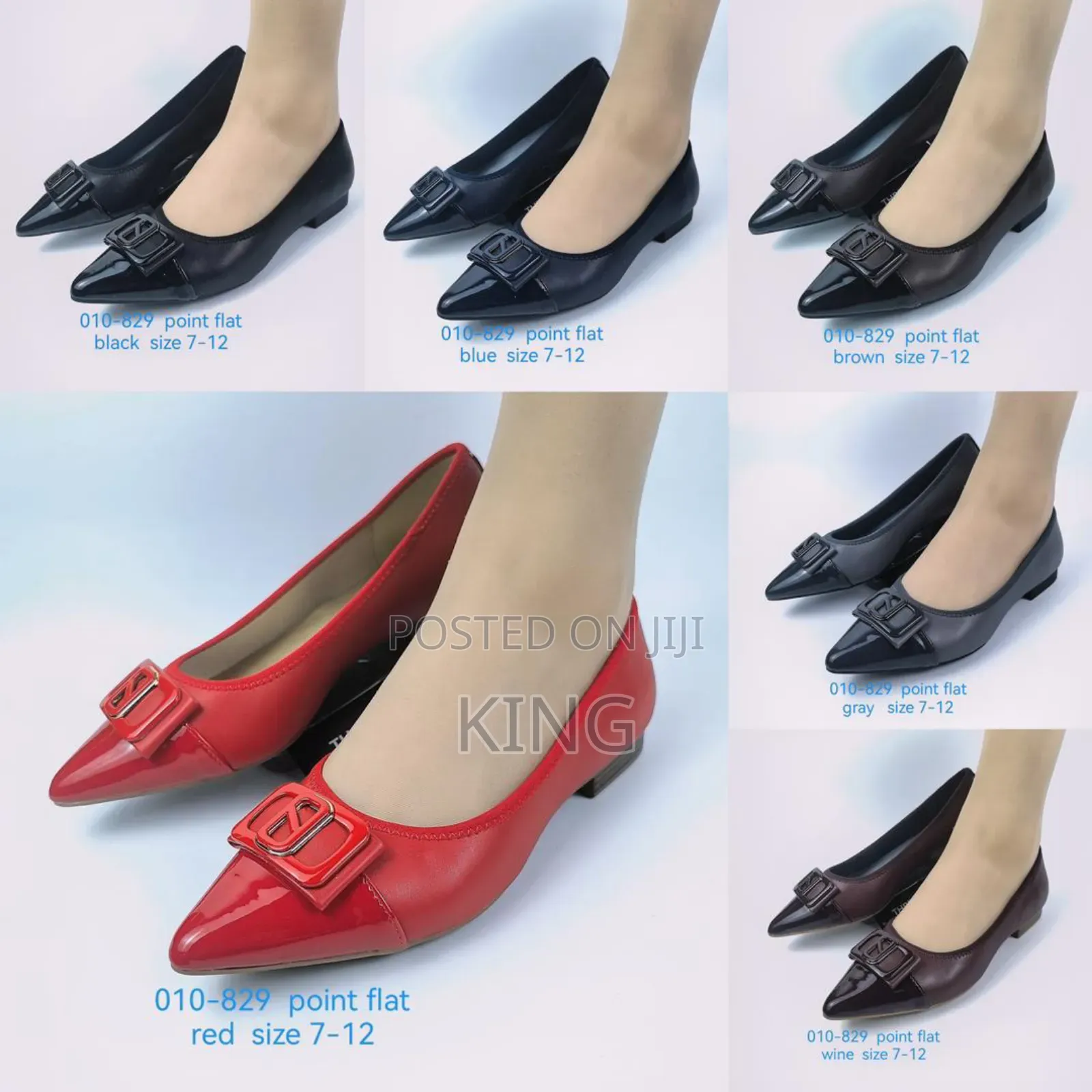 Polished Shoe Flat Pumps