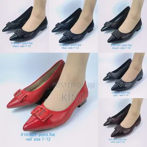 Polished Shoe Flat Pumps