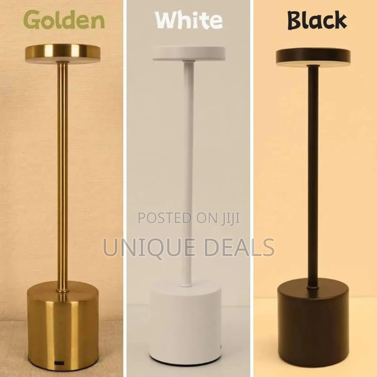 Cordless Table Lamp (Gold)