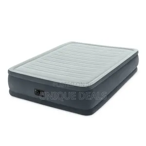 Intex Queen Premaire I Raised Air Bed With Fiber-Tech