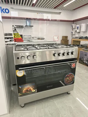 90cm*60cm Stainless Steel Blueflame 5 Gas Burner Cooker Oven at Discount