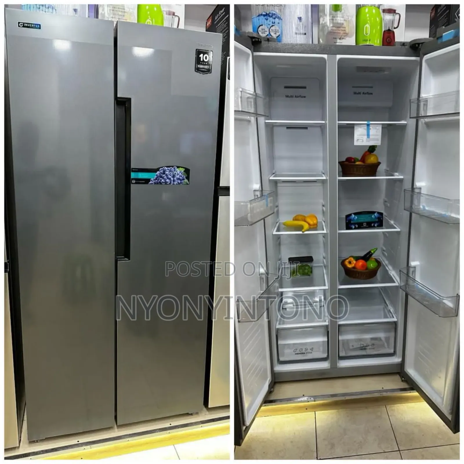 Hisense 560liters Side by Side Fridge