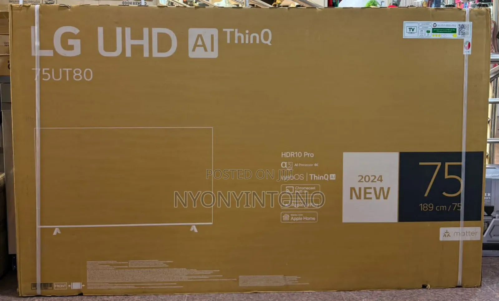 Lg Uhd Ai Thin Q Ut80 75" Smart Tv