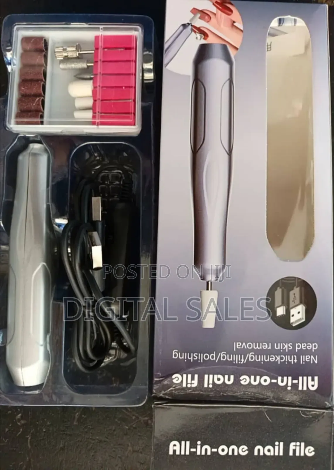 Portable Electric Nail File Machine Set