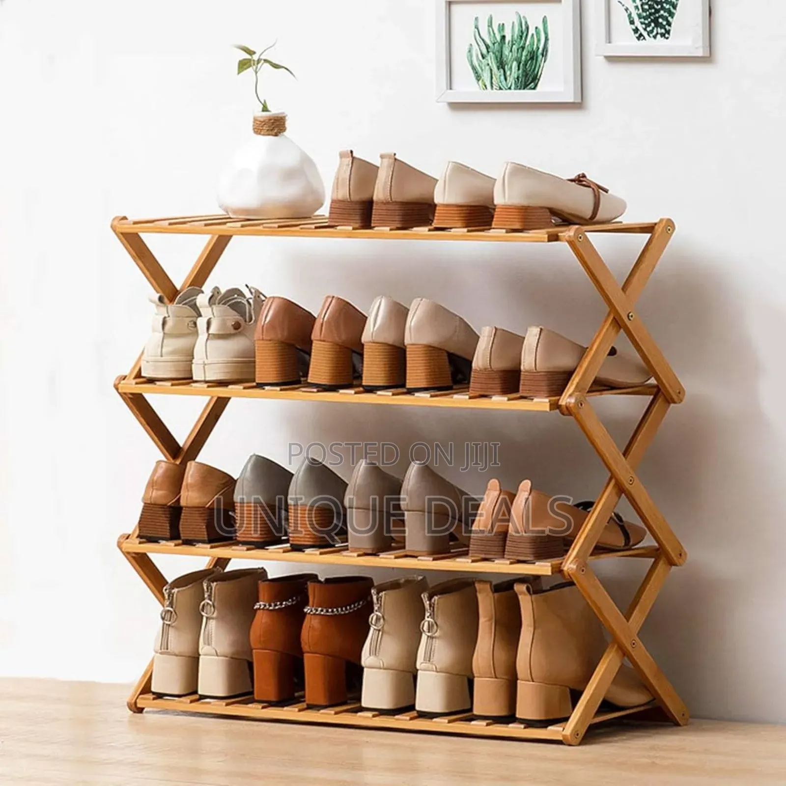 4 Layer Bamboo Shoe Rack