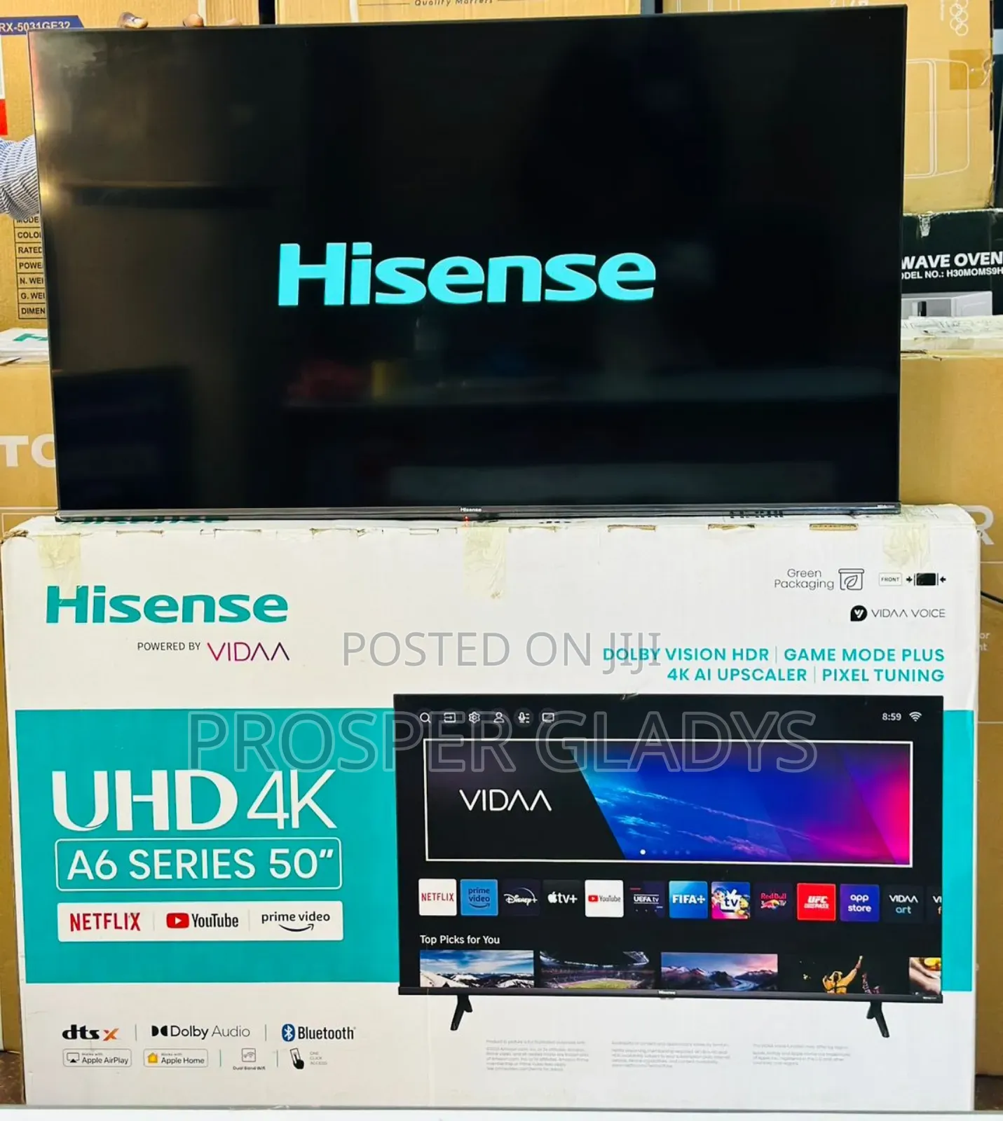 Hisense 50 Smart Android Digital Flat Screen Flameless.