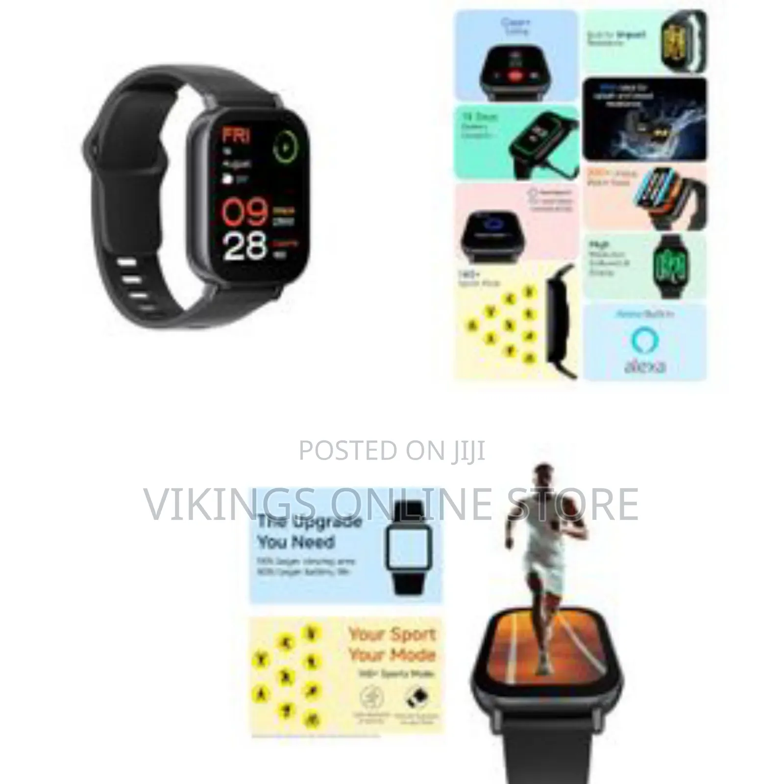 Redmi Xiaomi Watch 5 Active Midnight Bt Calling With 3 Mic Enc 2 Inch