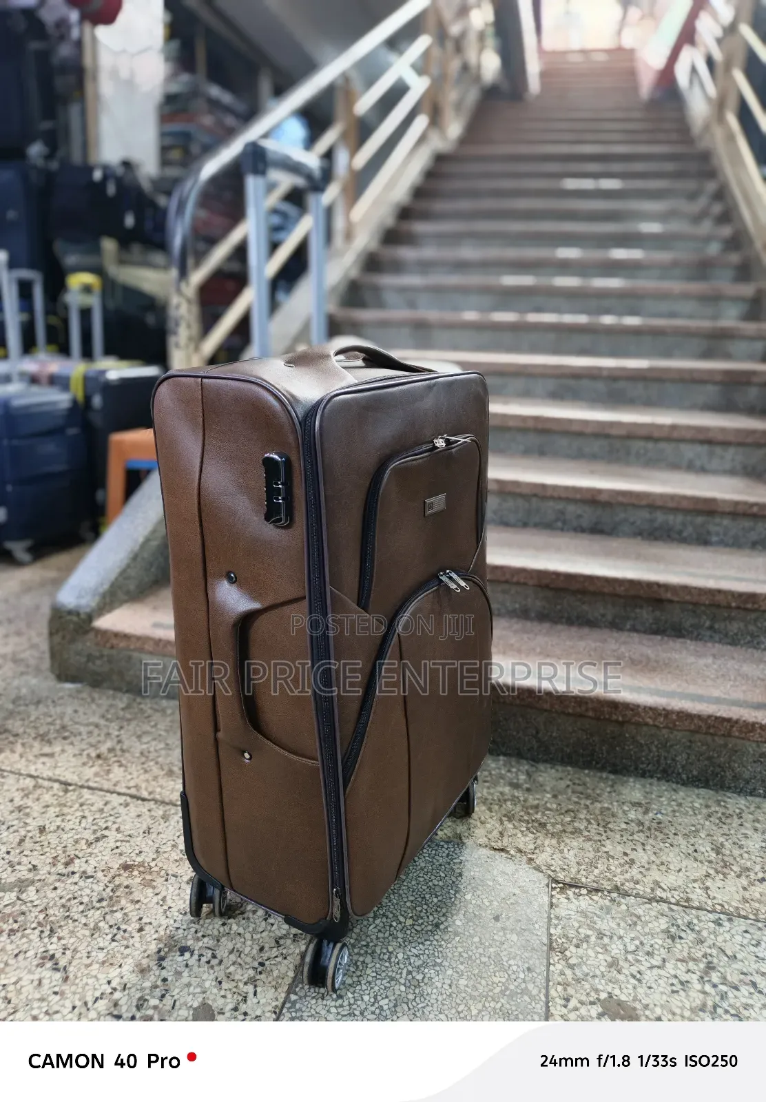 Traveling Suitcases Leather. Small Size