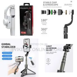 Gimbal Stabilizer Selfie Stick Tripod, L08 Anti-shake Smart Selfie