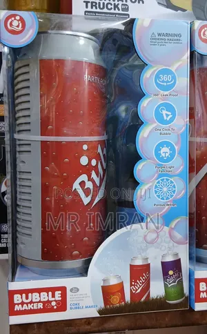 Party Pop" Themed Bubble Maker Toy