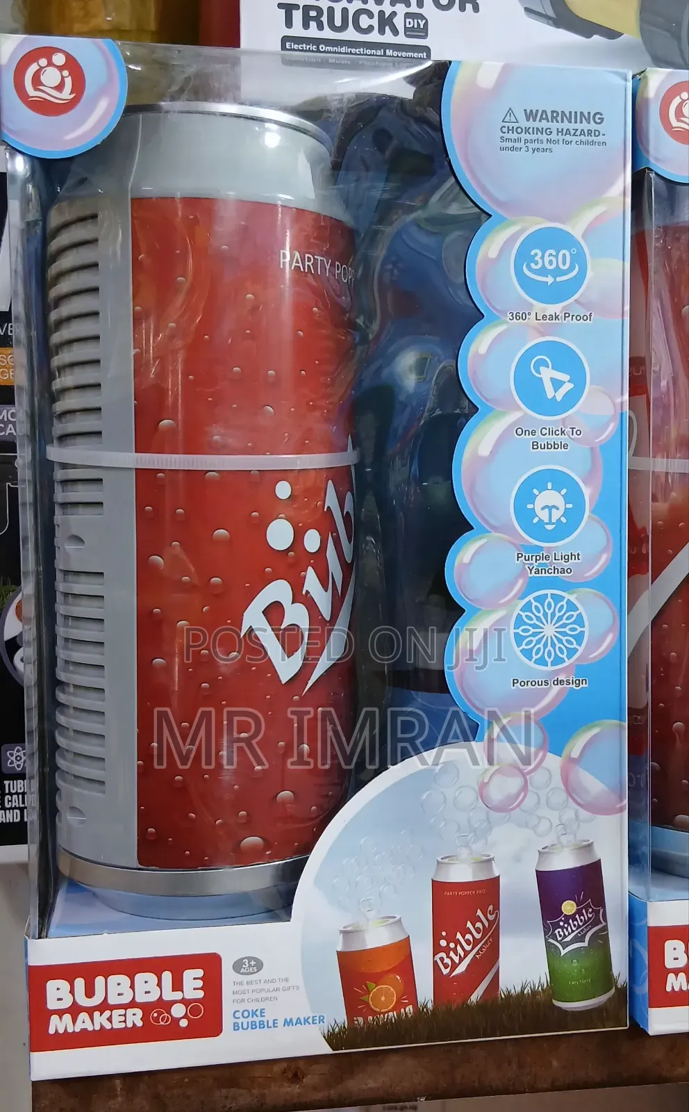 Party Pop" Themed Bubble Maker Toy