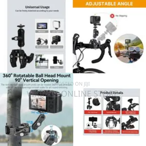 Jmary Sr-56 Super Clamp Camera Bike Motorcycle Mount, Handlebar Tube